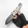 Couteau pliant lourd Rogue Shark SCK personnalisé tactique chasse équipement de plein air Durable noir S35VN lame mode titane poignée pratique EDC outils de survie