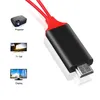 유형 C to HDTV 케이블 2m 6ft 케이블 어댑터 변환기 플러그 및 재생 TV USB USB-C 모니터 Samsung Huawei Xiaomi LG에 대한 디스플레이 프로젝터