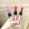 Bouteilles de stockage 5-7 ml Tube de brillant à lèvres en forme de vin vide Tubes de rouge à lèvres Argent / Or / Rouge / Rose Bouteille rechargeable Conteneur d'emballage cosmétique