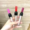 Opslagflessen 5-7 ml lege wijnvormige lipgloss buis lippenstiftbuizen zilver/goud/rood/roze hervulbare fles cosmetische verpakkingscontainer