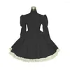 Casual Dresses Plus Size Bridesmaid Dress Long Sleeve Maid Cute Cosplay Costumes Vinyl Candy Color Lace 7XL Women