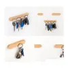 Hooks Rails Beech Key Hook Woodiness Wall Hanging No Drilling Strength Magnet Sticking Hooks Solid Wood Originality Sell Well 17 5 Dhim5