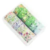 Opakowanie prezentów 12rolls złota folia Spring Floral Wahsi Tape Marsingtape DIY Scrapbooking Sticker Etykieta ręcznie robiona dekoracja