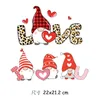 Föreställningar Kärlek Hjärta Stryk på överföring för kläder Stor storlek Röd Rose Valentines Patches Sticker T-shirt Applikationer för Kläder Väska Kuddfodral Gör-det-själv-dekorationer