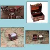 Storage Boxes Bins Lock Jewelry Treasure Case Handmade Wooden Storage Boxes Bins Sn2318 Drop Delivery Home Garden Housekee Organiza Dhlrg