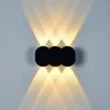 Moderne muurlicht SCONCES Bedkamer Beveiligsegang Lampverlichting Aluminium armaturen Waterdicht