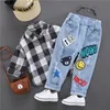 Byxor sommar baby pojkar denim shorts mode hål barn jeans sydkorea stil pojke avslappnade cowboy byxor barn småbarn strand 221207