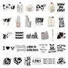 60PCS/Lot Skateboard Stickers Ins Cow For Car Laptop Ipad Bicycle Motorcycle Helmet PS4 Phone Kids Toys DIY Decals Pvc Water Bottle Suitcase Sticker