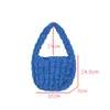 Evening Bags Korean Down Padded Handbag For Women Ruched Big Tote Fashion Bubbles Shoulder Bag Ladies High Quality Clouds Purses Ins