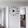 Wanduhren Modernes Design DIY 3D-Uhr Mode Acryl für Zuhause Schlafzimmer Arbeitszimmer Büro Dekoration