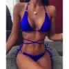 Swim Wear Sexy Bikini 2022 Criss Cross Swimwear Bandage Woman Swiming Suit Female Thong Bikinis Set 2 Piece Women Bathing Suit Beachwear T221208