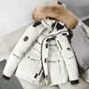 Męska kurtka w dół Parkas Męska moda w stylu odzieży roboczej młody puffer krótkie zagęszczenie ciepłe zimowe białe płaszcze kaczki 4xl 221208