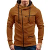 Herren Hoodies Sweatshirts Herbst Winter Langarm Reißverschluss Strickjacke Hoodie Sweatshirt Männer Casual Feste Kapuzenpullover M3XL 221207