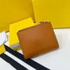 Bolsa de grife Carteira de cor sólida com zíper único Estojo para notas aberto Porta-cartões de marca de luxo Clipe para cartão de crédito carteira carteira porta-cartões de nome porta-cartões