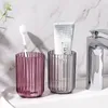 Аксессуар для ванной комнаты для ванной комнаты для мытья чашка домашняя зубная щетка S Пластическая прозрачная жидкость для полоскания рта 221207