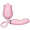 Vibratormassager sexleksaker för mens doll rose suger 10 hastighet vibrerande klitor suger bröstvårtan slag jobb klitoris stimulering kvinnlig krn1