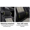 Housses de siège de voiture QFHETJIE Coussin frais d'été Respirant Ventilation en bambou confortable adaptée à toutes les voitures, camions et 3 boîtes