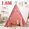 Toy Tents 1.6M Large Kids Tent Teepee Portable Children Game Play House Indoor Outdoor Indian Castle Folding Baby Child Wigwam Tipi 221208