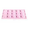 15 Griglia Fiore di rosa Stampi per torta al cioccolato Stampo per caramelle in silicone Budino per cubetti di ghiaccio Stampo per sapone fatto a mano Stampi per candele Utensile da cucina BH8112 TYJ