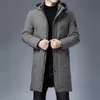 Herren Daunenparkas Top-Qualität Winter verdicken Marke Designer Casual Fashion Outwear Jacke Longline Windjacke Mäntel Kleidung 221207