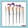 Other Household Sundries Sundries 7Pcs/Set Powder Foundation Eyeshadow Contour Highlight Blending Cosmetic Brush Makeup Brushes Set Dhaog