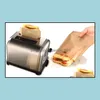 Baking Pastry Tools Ptfe Sandwich Toasters Bread Cake Bag Reusable Non Stick Baking Barbecue Microwave Oven Fries Heating Bbq Bags Dhahy