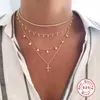 Chokers CANNER 925 Sterling Zilver Hip Hop 2.0mmCZ Tennis Ketting Voor Vrouwen Goud Kleur Ketting Choker Kettingen Fijne Sieraden Collares 221207