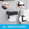Soportes de papel higiénico Soporte de montaje en pared Accesorios de tejido de baño Estante Autoadhesivo Punch Free Accesorio de rollo de cocina L221207