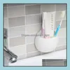 Toothbrush Holders Toothbrush Holder Bathroom Storage Holders Tootaste Wall Mount Sucker Suction Organizer Cup Rack Office Racks Con Dhzbe