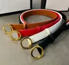 Nowy styl damski projektantów Paski 2022 Klasyczne podwójne litera skórzana klamra Kobiety Wyprzebienie Pure Color Belt 2.8cm Modne dżinsy z pudełkiem z pudełkiem