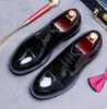 السادة الدعوى الرسمية لباس أحذية براءة اختراع جلود أزياء حفل زفاف Menx Oxfords حجم كبير 38-46