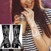 Tillfälliga tatueringar 12pcslot indisk Henna Temporary Tattoo Stencil Kit Brud Kvinnor Hand Kroppskonst Dekal Ritningsmall Spets Mandala Målarpapper 221208