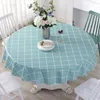 Tafel doek pastoraal pvc ronde tafelkleed plaid cover kerst waterdichte dineren keuken olie-proof protector decoratie