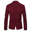 Herrdräkter blazers aiopeson varumärkesdräkt jackor solid smal passform enkel knapp klänning mode corduroy blazer 221208