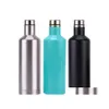 Tumblers Stainless Steel Wine Bottle Vacuum Flask Tumblers Double Walls Insated Beer Glasses Travel Water Bottles Mugs Kids Cup Lxl3 Dhiku