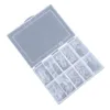 False Nails 200pcs Dicas de unhas curtas frances