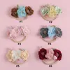 H￥r tillbeh￶r blommor pannband mode kombination tiara f￶dd elastiskt huvudband baby pannband barn f￤rsk stil s￶ta huvudbonader g￥vor