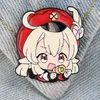 Broches genhin impact schattige Klee Email Pin revers pins voor rugzakken op kledingspel sieraden anime accessoires cadeau vrienden