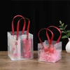 Christmas Apple Gift Bag Wrap Transparent Frosted PP Handbag for Gift Wedding Candy Bags Holiday Wholesale Package