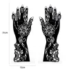 Other Permanent Makeup Supply 12pcs Large Henna Hand Tattoo Stencils Flower Glitter Airbrush Mehndi Indian Henna Tattoo Templates Stencil For Body Painting 221208