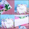 Storage Bags Women Fashion Packaging Bag Shop Plastic Clothing Ornaments Packing Bags Colour Flower Butterfly Handbag 0 69Hh F2 Drop Dhsjj