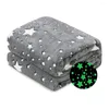Couvertures flanelle jet couverture canapé domestique étoiles grises
