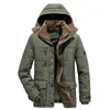 Men's Down Parkas Winter Outdoor Ski Snow Warm Jacket Coat Outwear Casual Hooded Waterproof Thicken Fleece Parka 221207