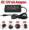 12V 6A ACDC Power Supply Charger Transformer Adapter for 5050 3528 LED RGB Strip light