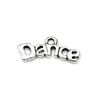 300pcs Charms Plates Dance 20x9mm Antique Silver Color Plated Pendants Making DIY Handmade Jewelry
