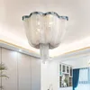 Pendant Lamps Italian Design Modern Led Ceiling Light Luxury Chain Tassel Hanging Living Room Bedroom Lustres Fixtures