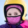 Банданас теплый флисовый полная кепка для лица для детей зимняя шея теплый гетра термическая бандана для кемпинга езды на велосипеде Ski Balaclava Boys девочки
