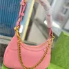 Lüks tasarımcı çantaları kadın çanta deri omuz çantası klasik mektup kabuğu mehtap koltuk altı çantası moda rahat crossbody kutusu 8 renk üstleri kaliteli çok mal