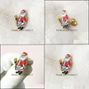 Szpilki broszki 10pcs Master Fartuch Pin Lapel Santa Masonic Christmas Badge Niestandardowe emaliowane metalowe szpilki broszka mason kreskówka Xmas Men Dro dhifl