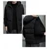 Gilet da uomo Gilet classico in cotone Antivento antifreddo Morbido Gilet da uomo autunno inverno tinta unita con cappuccio ispessito